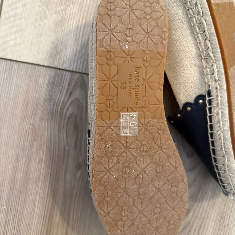 Kate Spade Espadrille Navy Size 5 NWOT